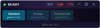 Mínimo — solo los tiles de preset
