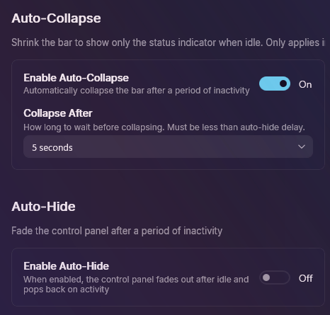 Auto-Colapsar y Auto-Ocultar